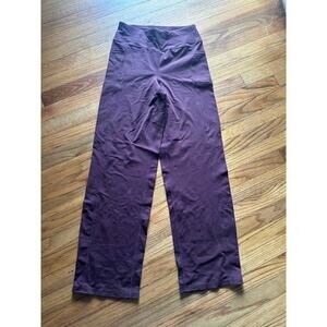 Skechers Go Walk High-Waisted Straight-Leg Yoga Pants – Plum, Size M